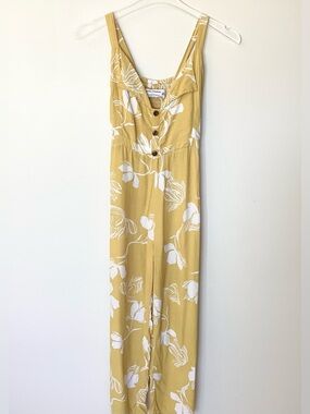 Faithfull the Brand x Anthropologie Gemma Floral Jumpsuit - Mustard - 2